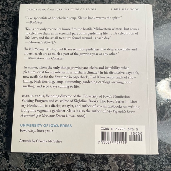 Weathering Winter A Gardener’s Daybook Carl H. Klaus Paperback 1997 Dec - March - Picture 2 of 7